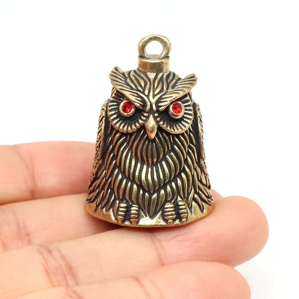 Brass Handicraft Die-casting Drop Bell Key Car Button Wind Bell Tibetan Bronze Bells Creative Gift Home Decoration Accessories