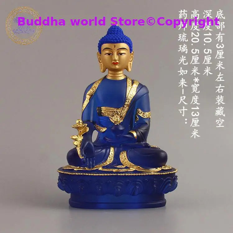 7PCS Southeast Asia home Store SAFE GOOD LUCK Talisman Amitabha Sakyamuni Phra Sompo Gods Seven Buddha of pharmacist statue