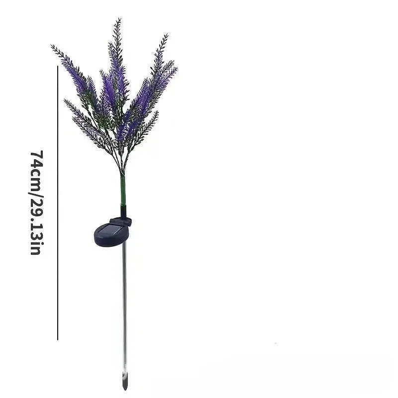 2025 New Purple Lavender Flower Solar Garden Lights Outdoor Decorative Lawn Lamp for Patio Yard Decor