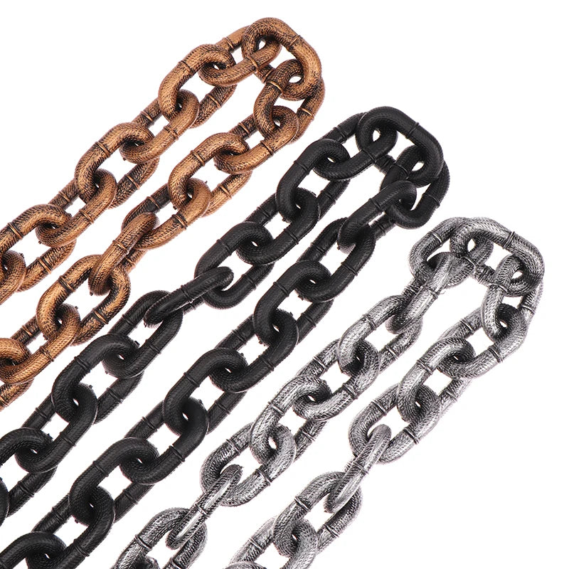 1.5m Funny Plastic Simulation Chain Dog Pet Leash Pet Tractions Rope Halloween Props Pet Supplies Leash