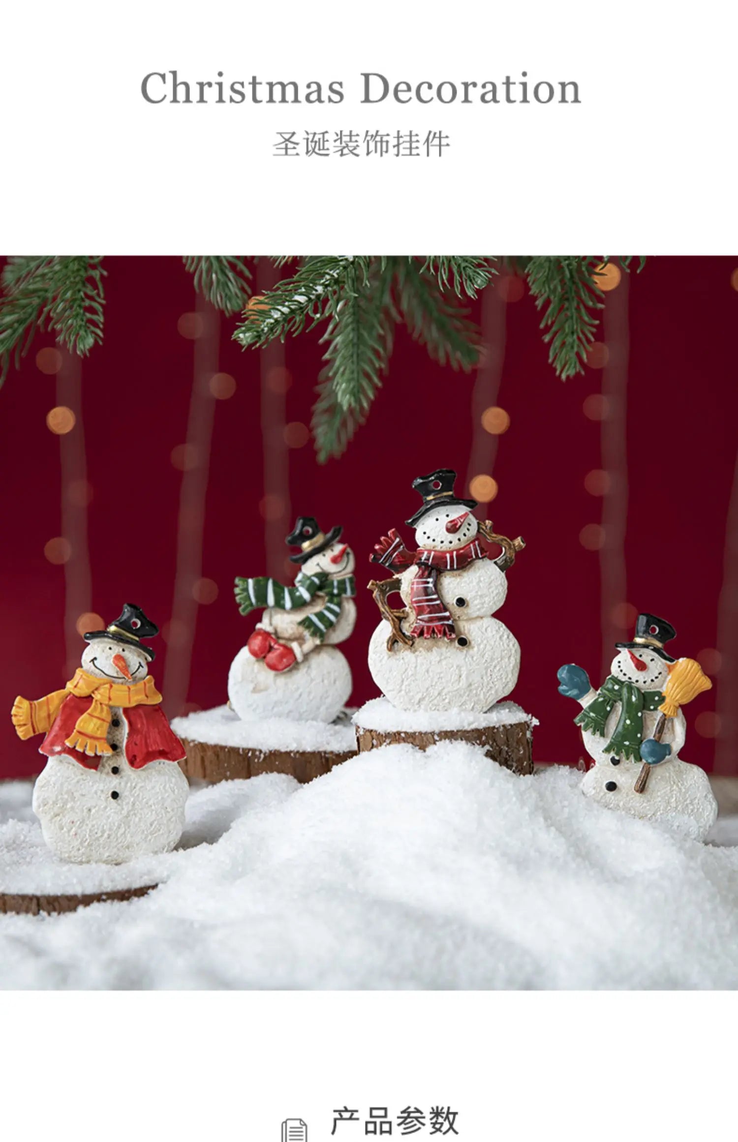 Christmas Resin Tree Decorations Santa Snowman Angel Pendant Ornament DIY Kids Toys Noel Navidad Kerst 2023