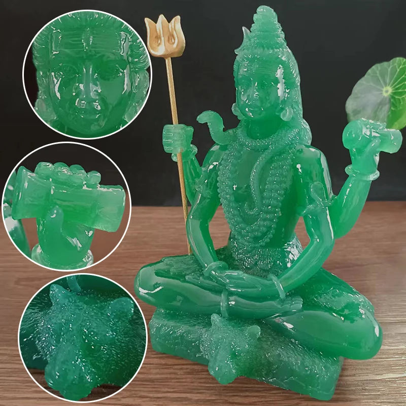 Golden Shiva Statue Hindu Ganesha Vishnu Buddha Figurine Sculpture Room Office Home Decoration India God Feng Shui Crafts