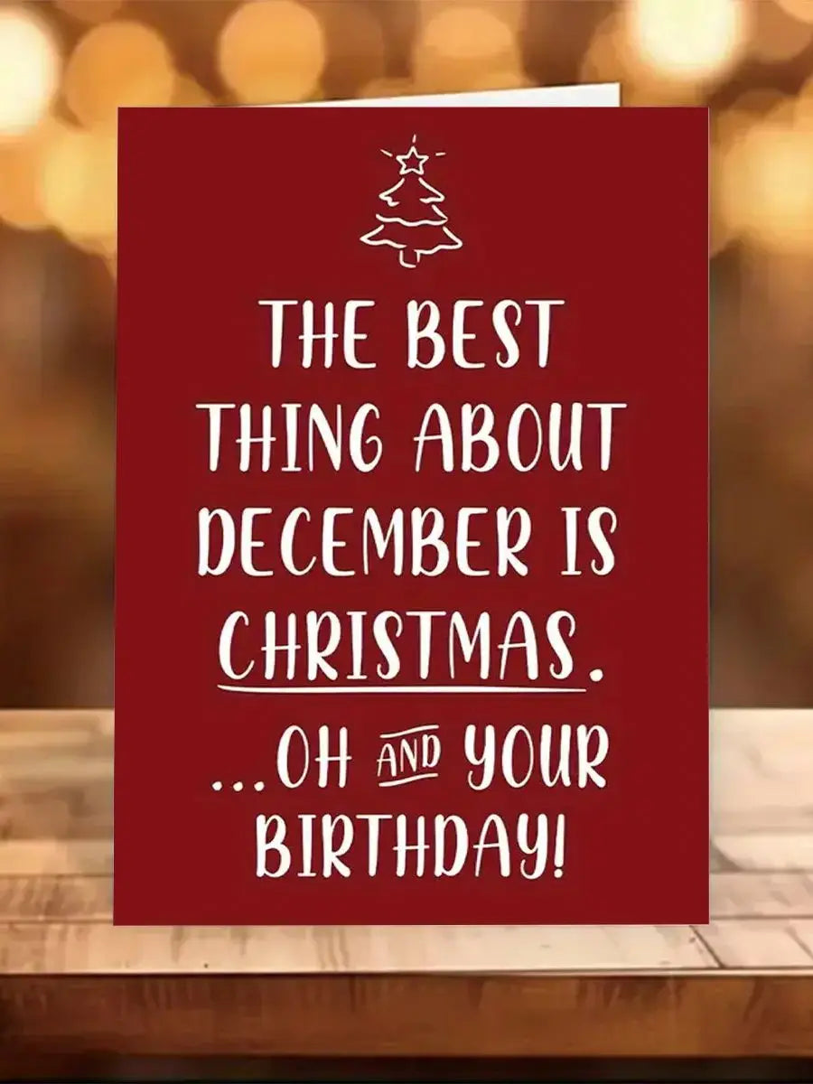 Christmas Card, Christmas Decoration, Expressing Blessings to Family, 2026 New Year Decoration Card