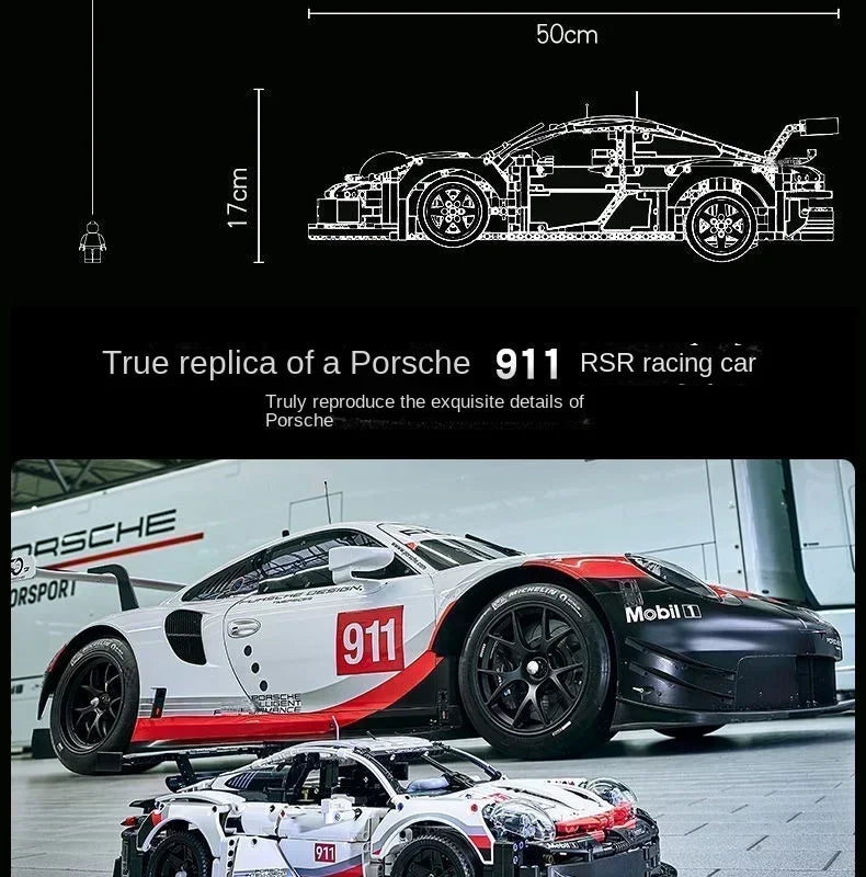 Christmas Racing DIY Boys Classic Racing Sports Car Building Block Toys Educational Vehicle Moc Assemble Bricks Kids Toys Gifts