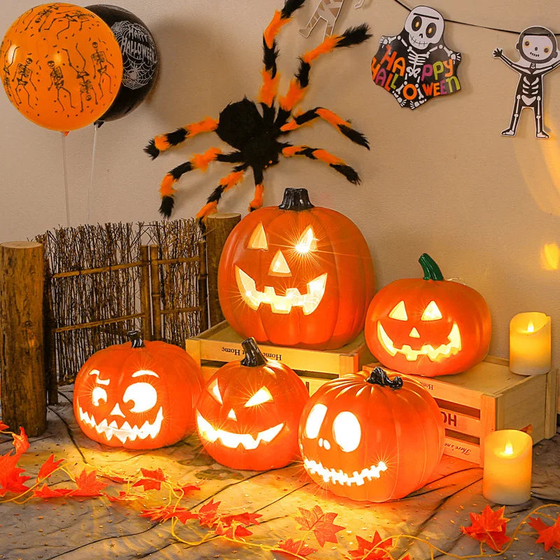 Halloween Decoration Pumpkins Lamp For Home Yard Garden Outdoor Decor Hallowen Horror House Skull Party Props Glow in The Dark