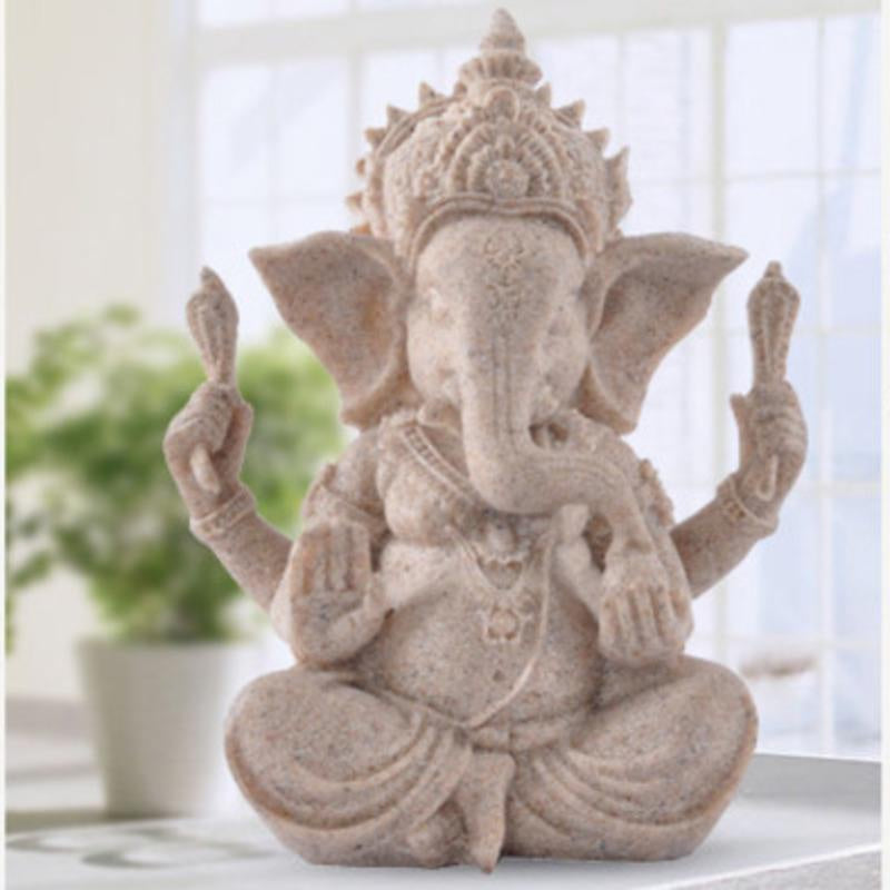 Sandstone Lord Ganesha Statue Sculpture Handmade Decoration DSERS