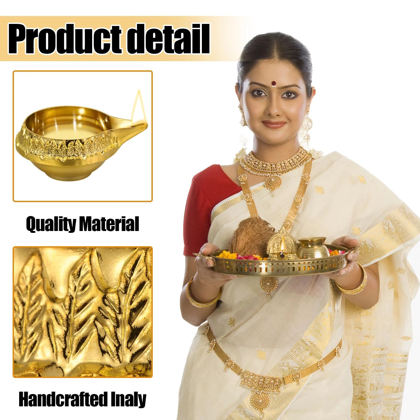 4-50Pcs Diwali Diya Lamp Brass Oil Lamp Copper Butter Lamp Holder Traditional Indian Oil Lamp for Puja Kuber Indian Diwali Gifts