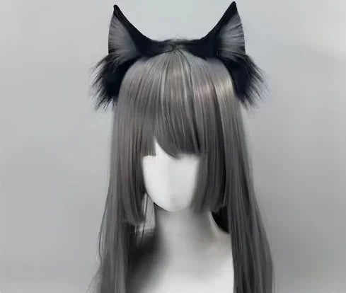 Plush Cat Ears Headband Women Girls Cosplay Hair Band Funny Cute Lolita Hair Hoop Hair Accessories Christma Halloween Dress Up