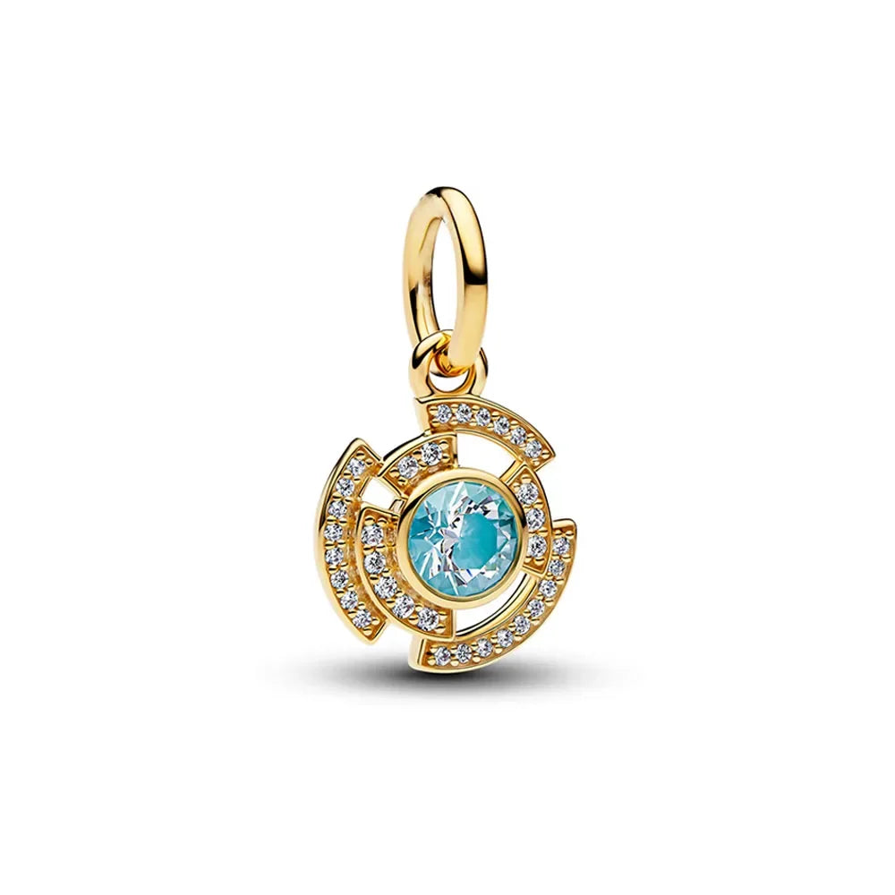 2026 Disneypark Christmas Halloween Skull Pink Elephant Cartoon Animal Charm Suitable for Women Original Bracelet DIY Gifts