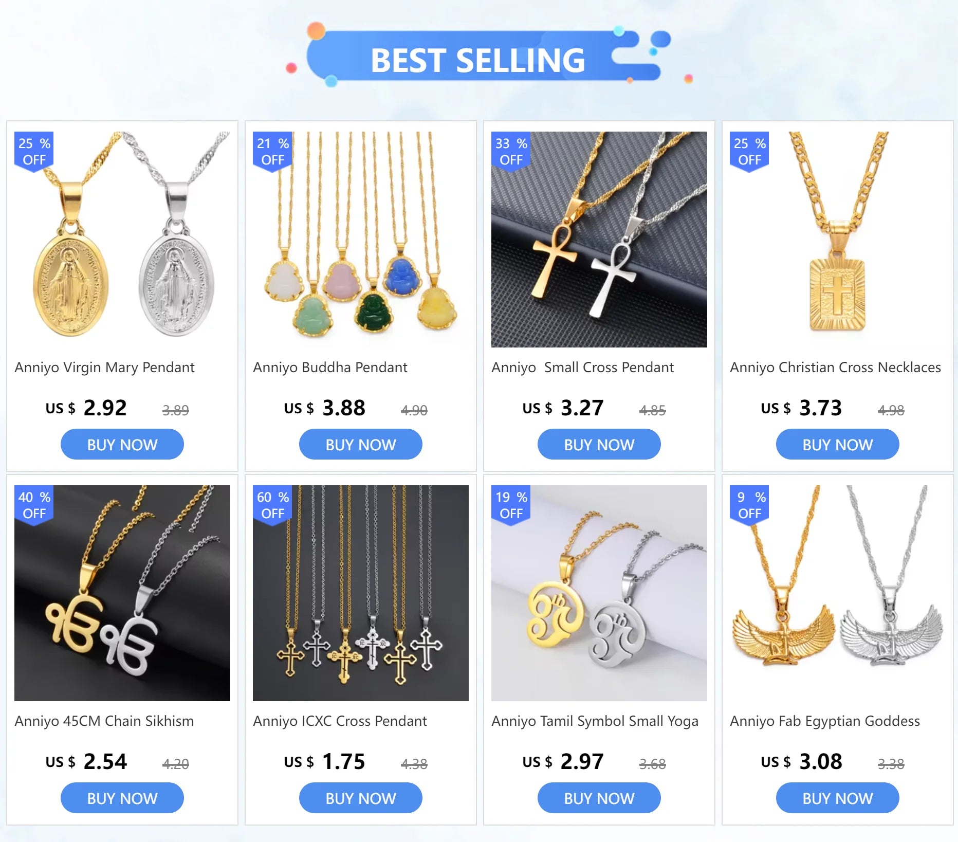 Anniyo Sikhism Necklace Pendant Sikh Khanda Jewelry Black/Gold Color Necklaces India Pakistan Malaysia Punjab Religious @009521