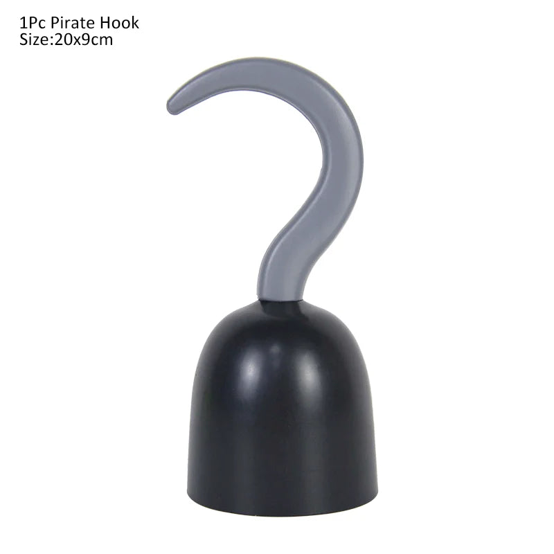 Halloween Pirate Cosplay Party Set Pirate Eye Patches Pirate Flag Skull Print Pirate Captain Costume Cap for Halloween Kids Gift