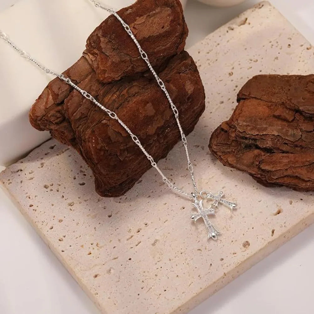 Cross Pendant Necklace Exquisite Trend Necklace, Suitable Women's Jewelry Gifts
