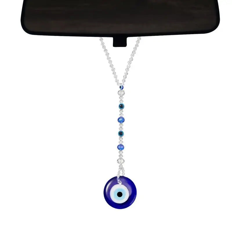 Evil Eye For Car Evil Blue Eye Accessory Rear View Mirror Charm Shining Evil Blue Eye Car Charm Window Pendent For Rear View