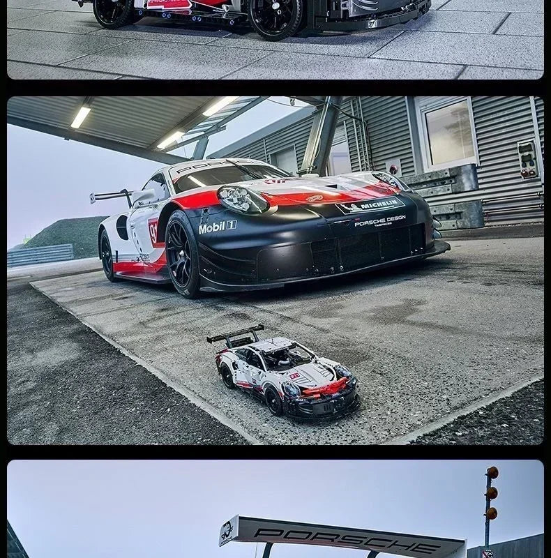 Christmas Racing DIY Boys Classic Racing Sports Car Building Block Toys Educational Vehicle Moc Assemble Bricks Kids Toys Gifts