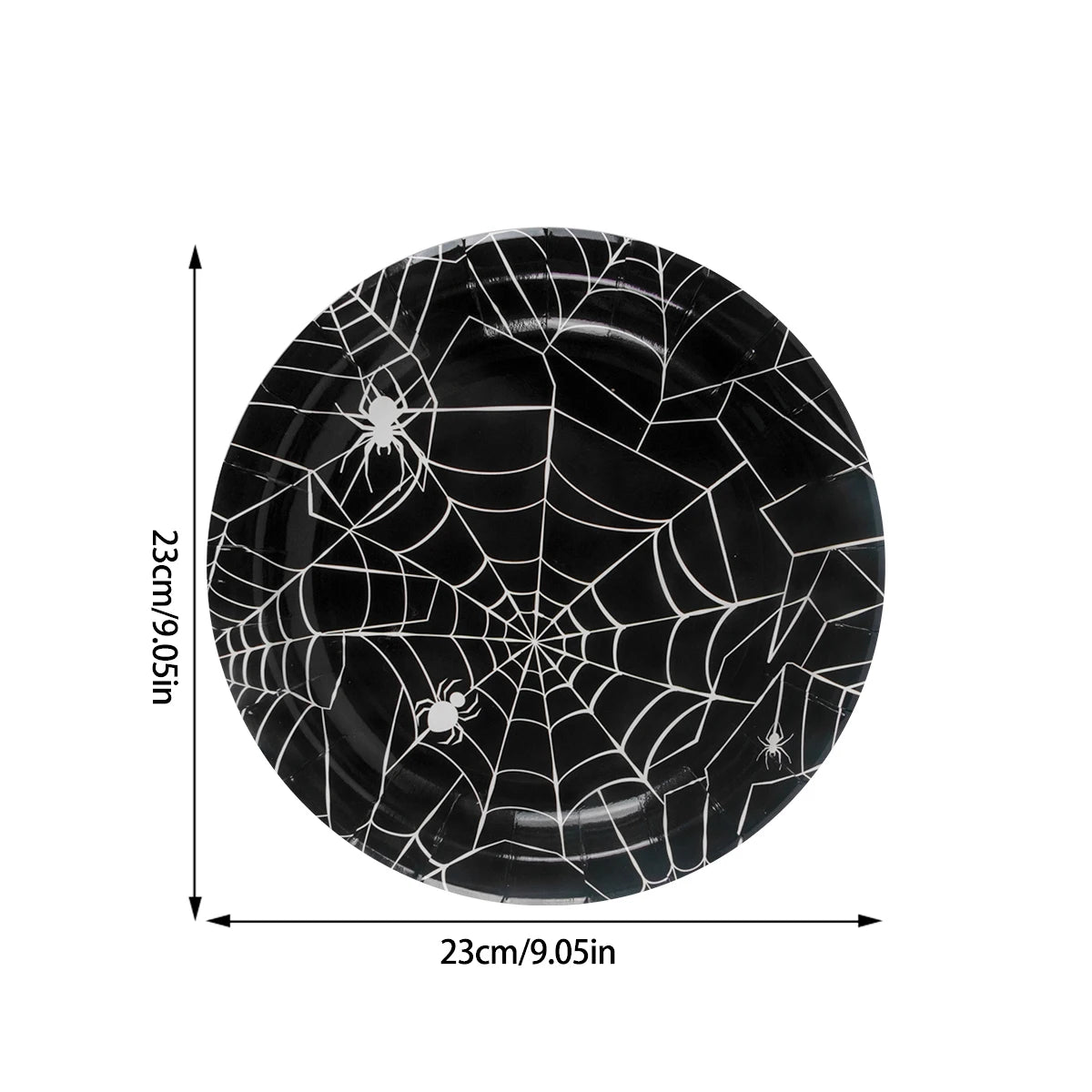 Halloween Party Spider Web Disposable Paper Plates Cup Tablecloth Kids Favor candy bag Happy Helloween Birthday Party Decoration