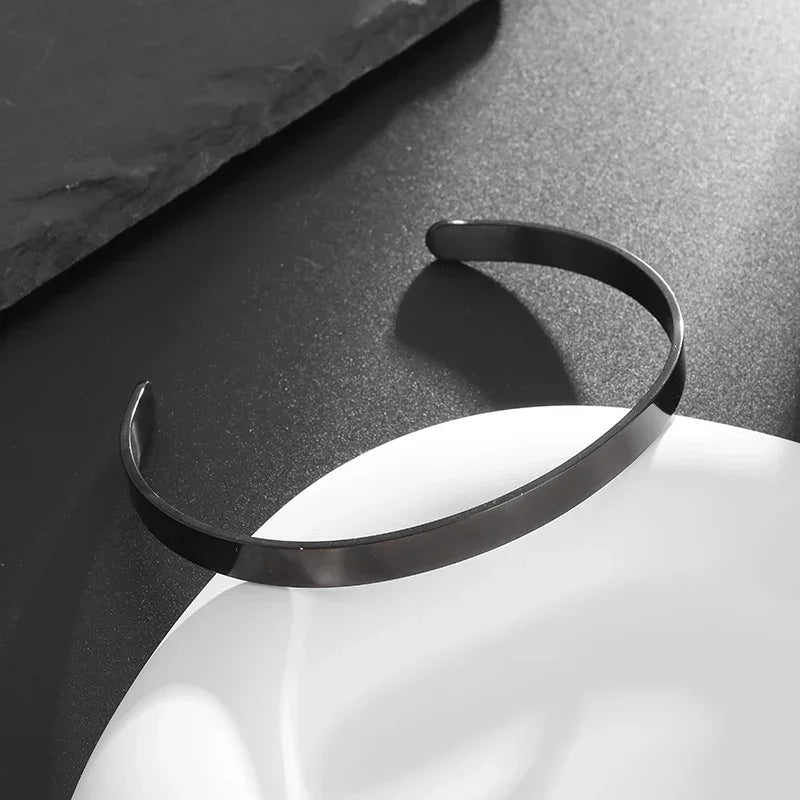 Stainless Steel Hindu Lotus Mandala Open Bracelet Women Fashion Cuff Bangle Casual Sports Yoga Jewelry