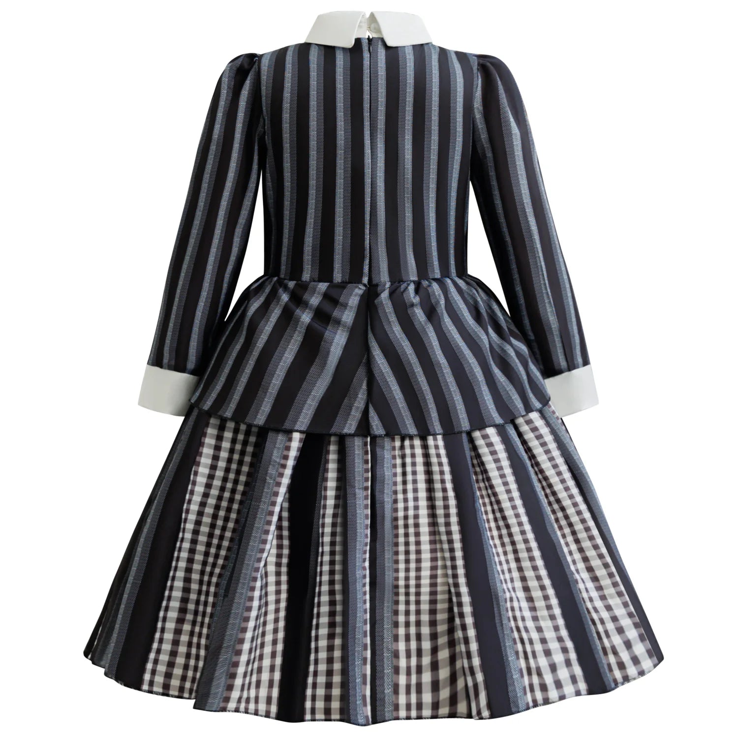 Children Wednesday Costume Girls Black Gothic Family Clothes Halloween Cosplay Costume for Kids Easter Carnival Fancy Dress Up