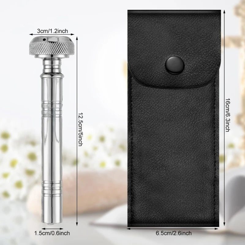 Holy Water Sprinkler, Holy Water Container With Leather Case for Religious Event and Baptisms Blessing Instrument 87HA