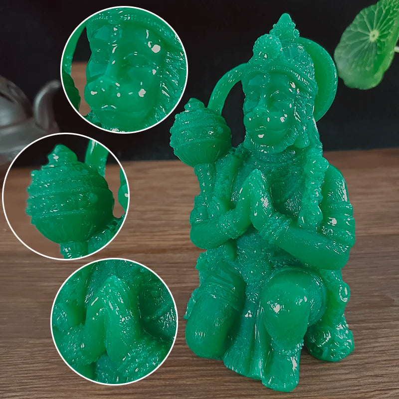 Golden Hanuman Statue Sculpture Big Resin Ornaments Hindu Monkey God Buddha Statues Figurine Home Decoration Lucky Gifts