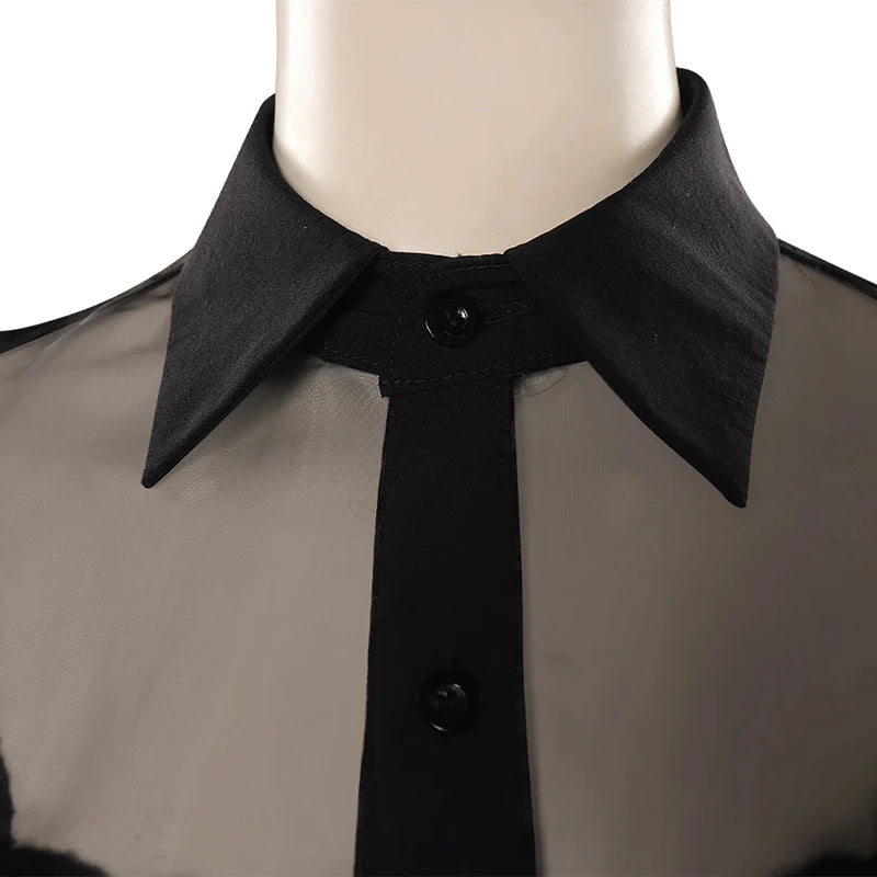 KLFLGD Black Lace Halloween Dress Up Girl's Birthday Party Performance Dress New Girl Role Playing Dress 4-12 Years Old