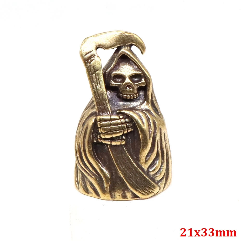 Brass Handicraft Die-casting Drop Bell Key Car Button Wind Bell Tibetan Bronze Bells Creative Gift Home Decoration Accessories