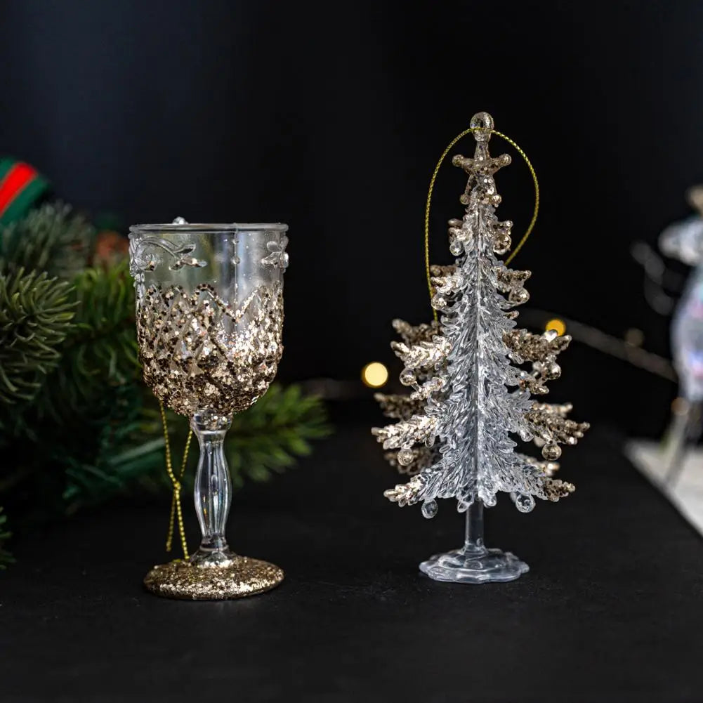 Christmas Pendant Decoration Hanging Christmas Tree Ornament Festive Holiday Season Christmas Tree Ornaments Standing for Home