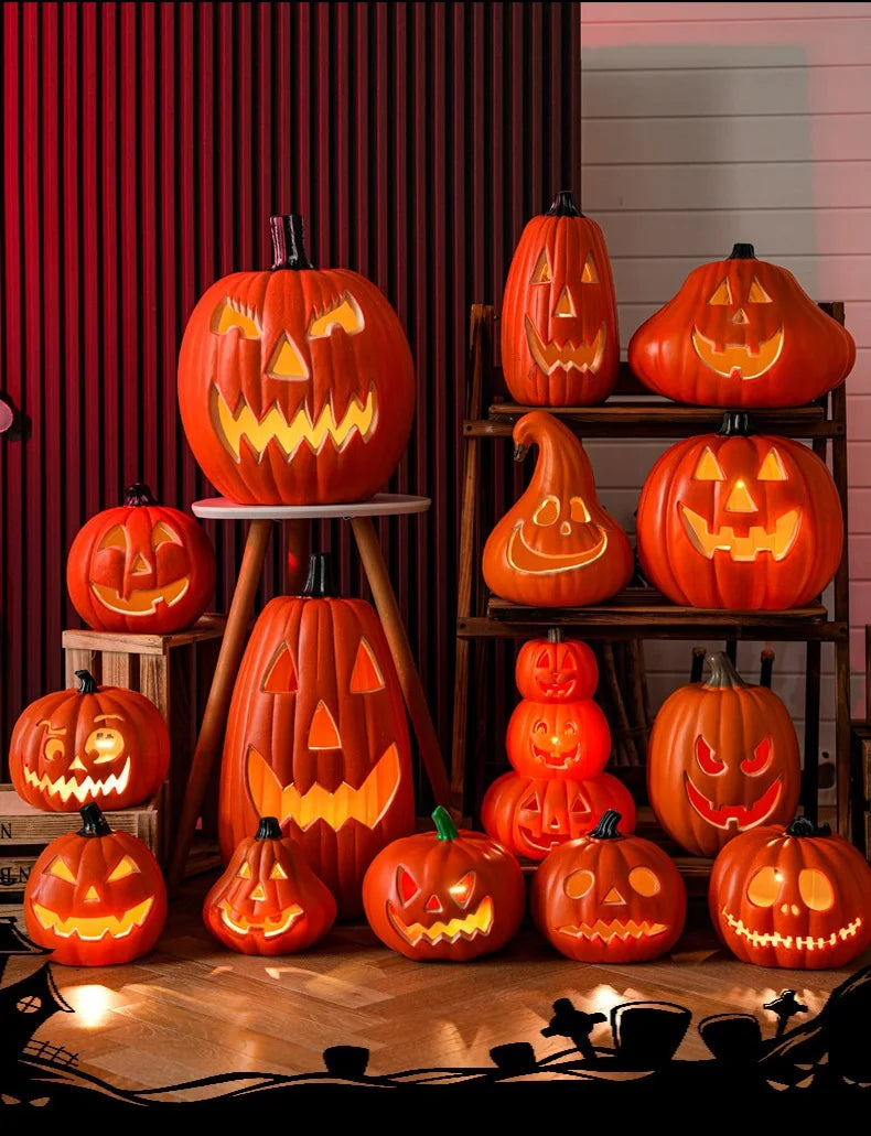 Halloween Decoration Pumpkins Lamp For Home Yard Garden Outdoor Decor Hallowen Horror House Skull Party Props Glow in The Dark