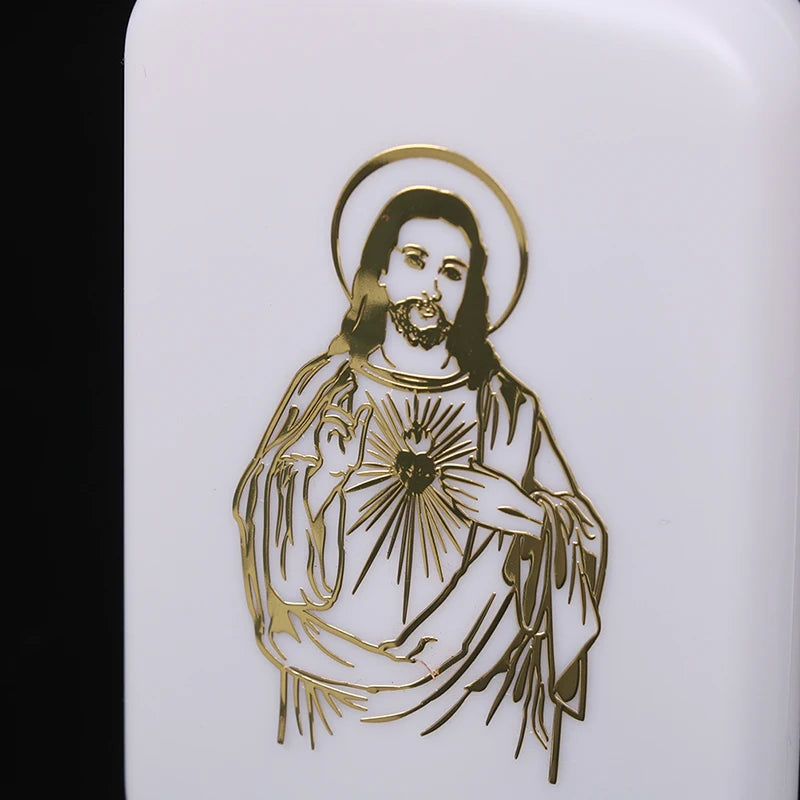 100ml Holy Water Bottles With Screw Lid Plastic Holy Water Container Holy Water Empty Containers With Gold Cross