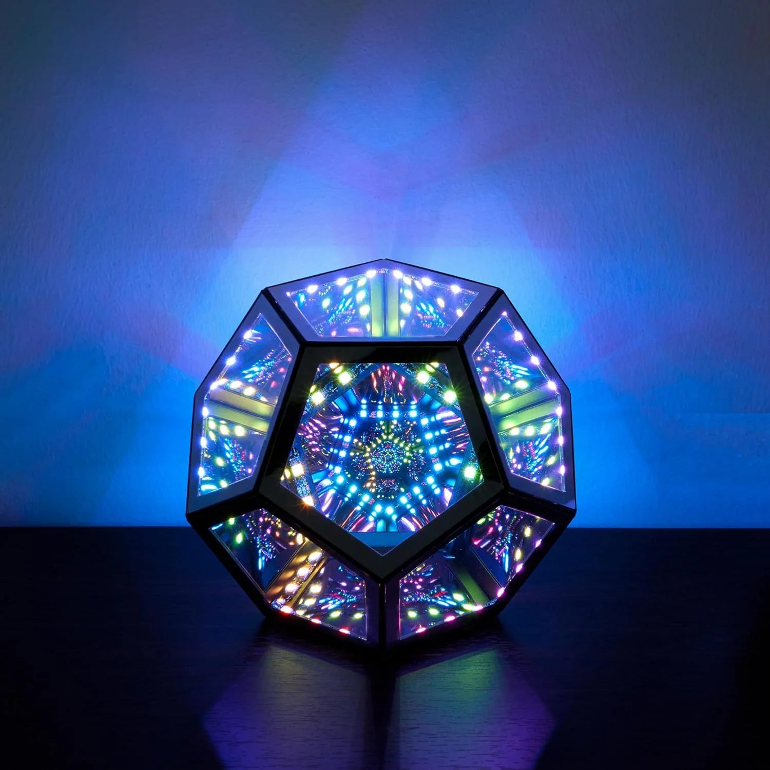 LED RGB Night Lights Dodecahedron Dreamy Geometric Space Lights Atmosphere Night Creative Color Home Decorative Light Gifts