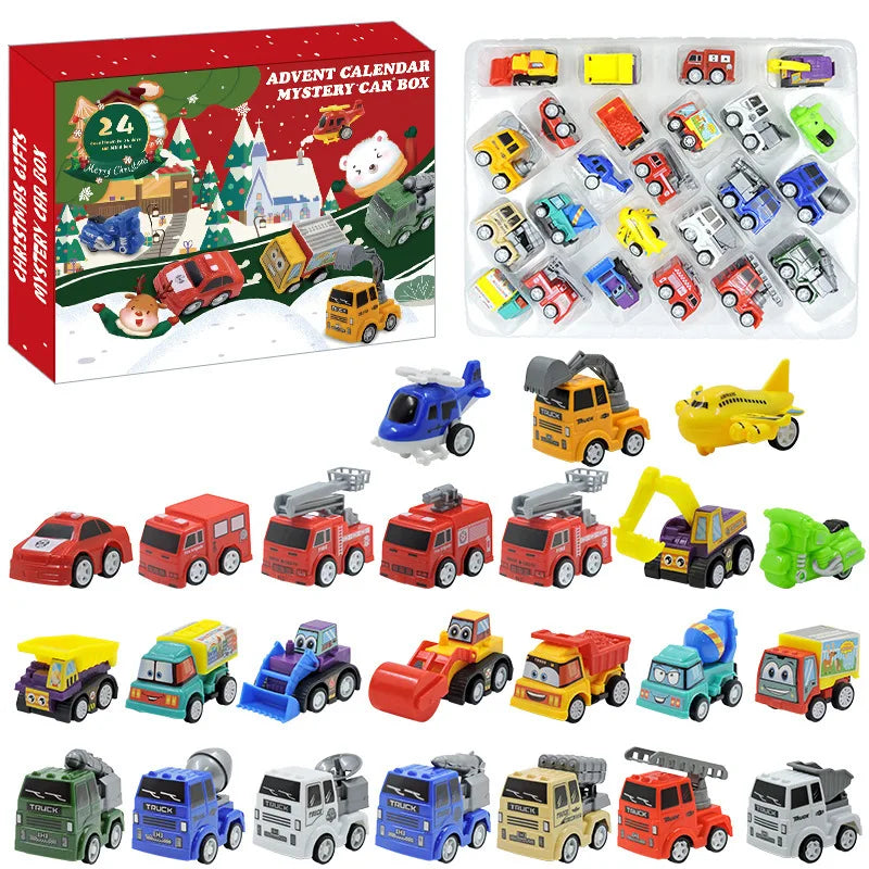Christmas Advent Calendar Gift Box DIY Christmas Train Jesus Bricks Toys 24Days Countdown Calendar Box Surprise Christmas Gift