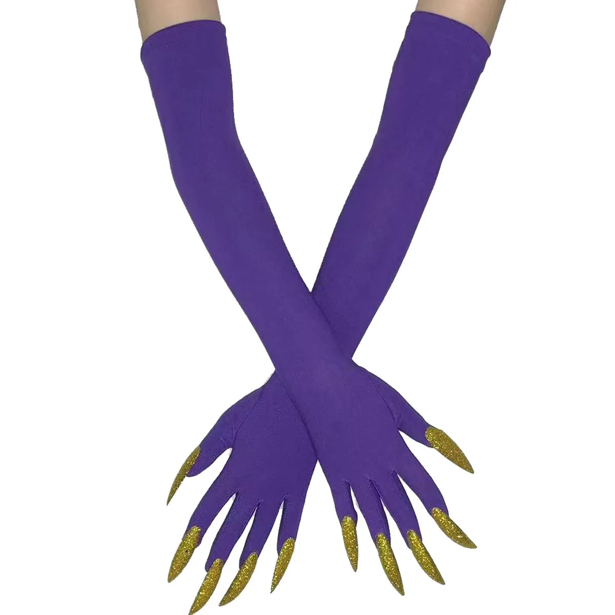 Cool Halloween gloves long ghost claw dress up gloves fashionable red long nails Cosplay Halloween funny gloves A529