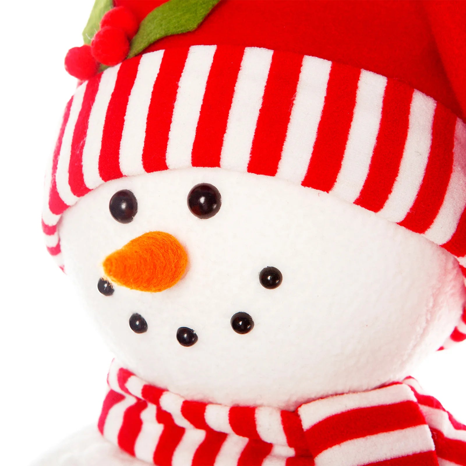 Christmas Red Christmas Hat Snowman Ornament, Christmas Retractable Standing Snowman Decoration Atmosphere Ornament Noel Decor