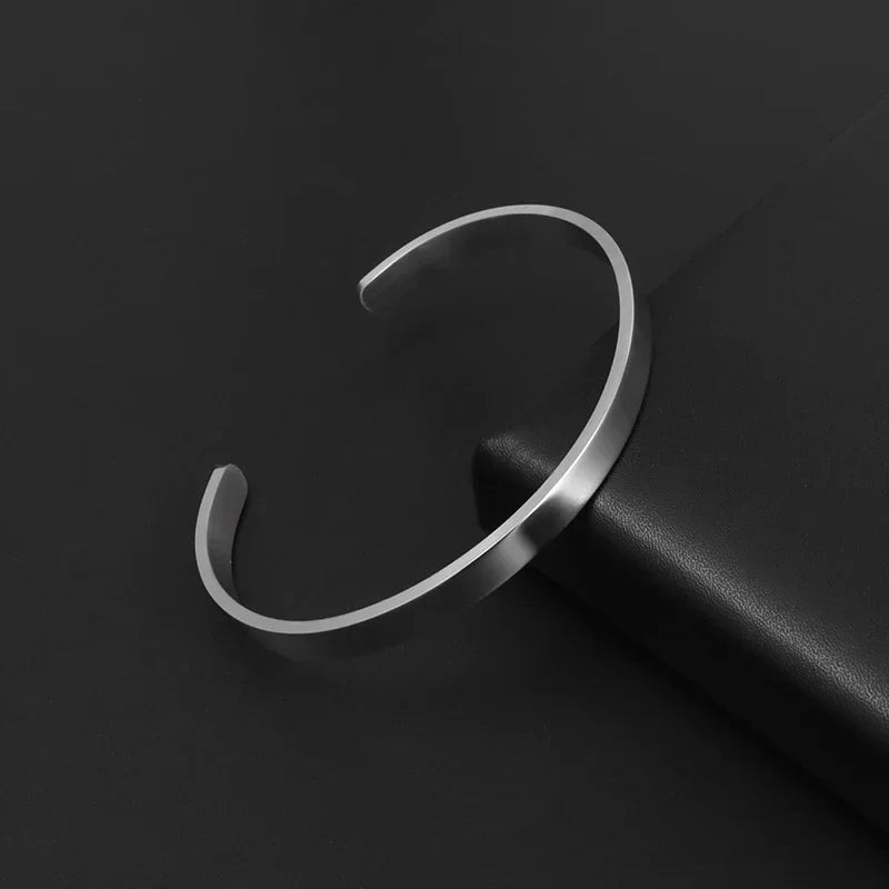 Stainless Steel Hindu Lotus Mandala Open Bracelet Women Fashion Cuff Bangle Casual Sports Yoga Jewelry