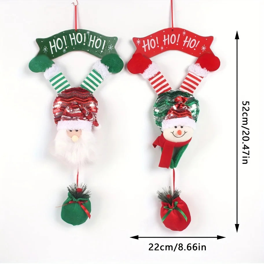 Christmas Tree Decorations, Pendant Ornaments, Perfect for Holiday Party Hotel Decoration, Soft Fabric Christmas Gifts