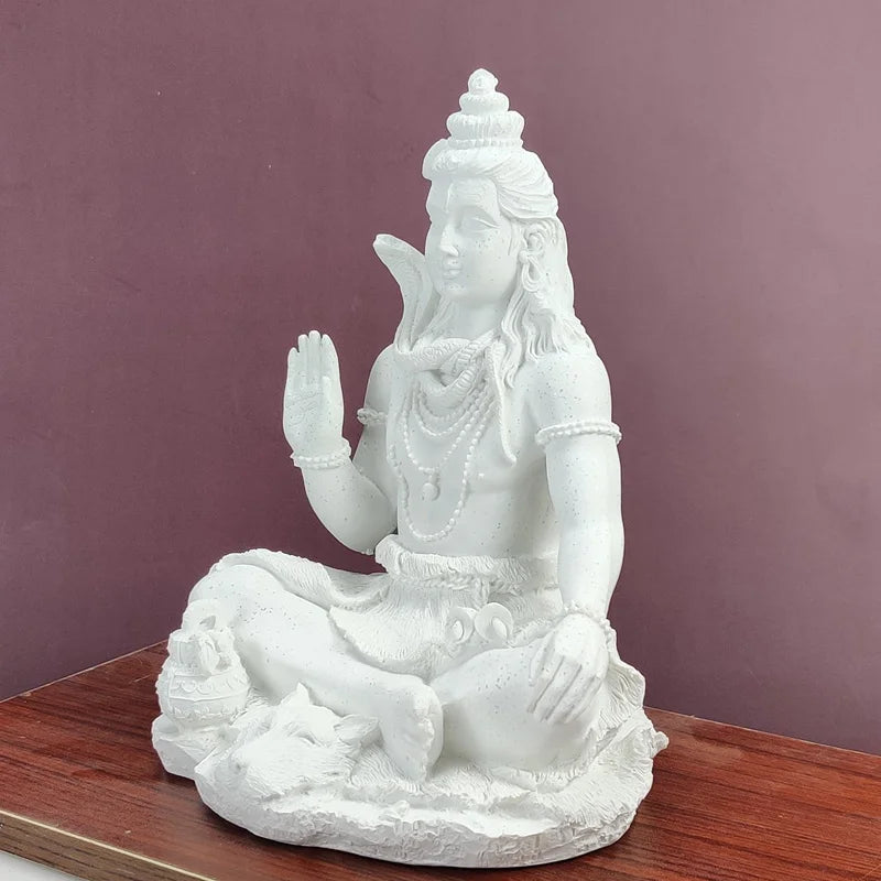 Resin Indian Ganesha Shiva God Statue Sai Baba of Shirdi Sculpture Lord Hanuman Hindu Buddha Religious Fengshui Home Decor