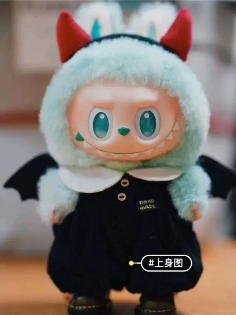 labubu halloween dress up role playing little devil three piece set (no dolls)