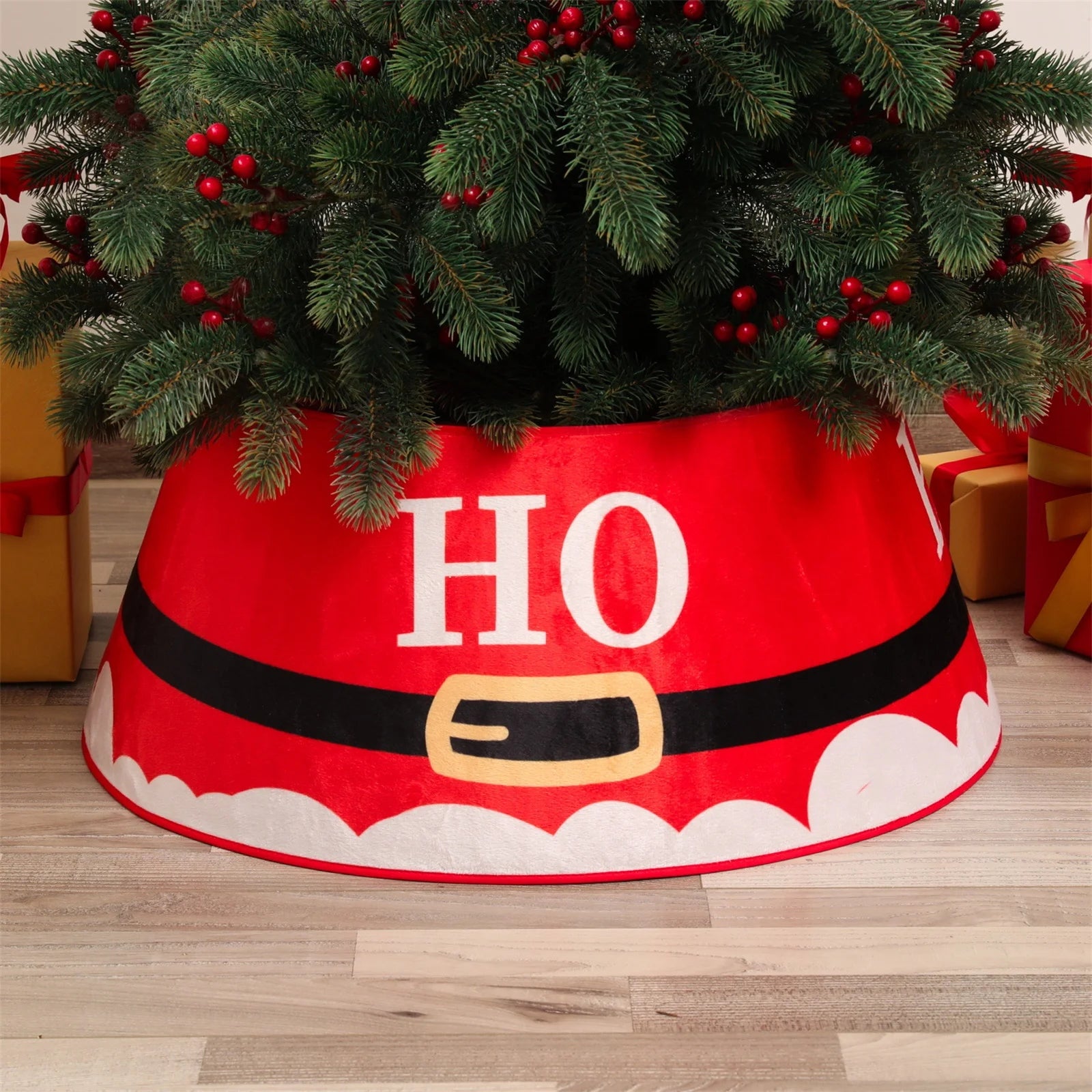 Christmas Tree Skirt Merry Christmas Tree Skirt Collar Creative Xmas Tree Base Cover Christmas Decoration New Year Supplies
