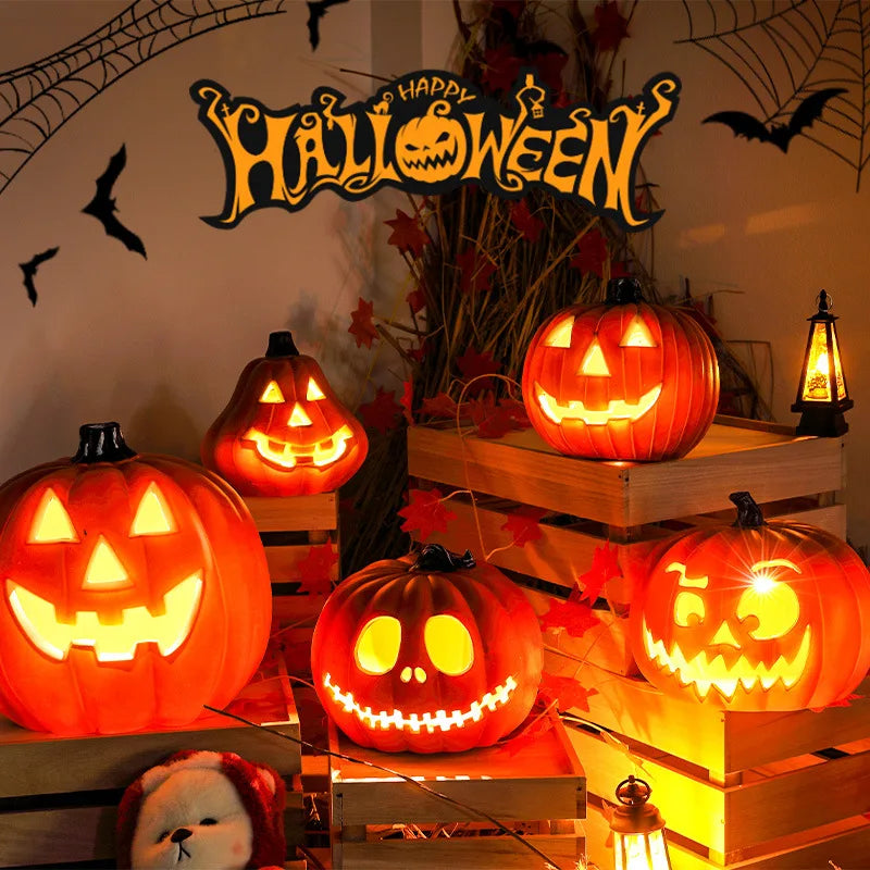 Halloween Decoration Pumpkins Lamp For Home Yard Garden Outdoor Decor Hallowen Horror House Skull Party Props Glow in The Dark