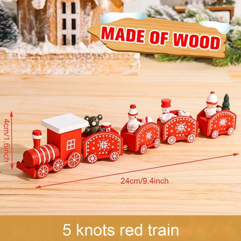Christmas Train Merry Christmas Decorations For Home 2025 Cristmas Ornament Xmas Navidad Noel Gifts Happy New Year 2026 Gifts