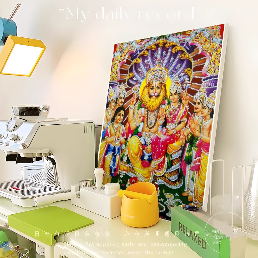 Modern Hindu God Anime Posters Sticky Whitepaper Sticker DIY Room Bar Cafe Kawaii Room Decor