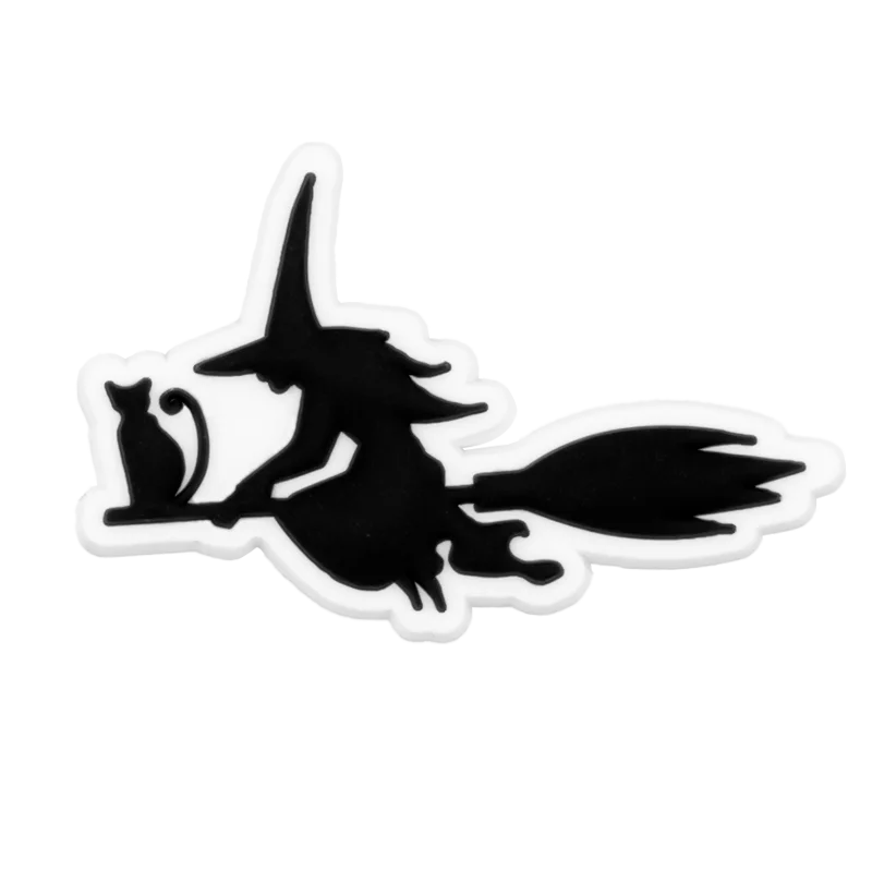 1pcs PVC Halloween Witches Shoe Charms for Women Men Girls Kids,Pumpkins Trick Or Treat Shoe Decorations Pins,Clog Buckles Gifts