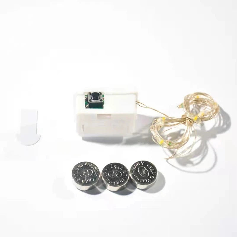 1/5/10pcs Fairy Lights String Button Battery Light Home Decor Living Bedroom Garden Christmas Wedding New Year Ornament Garland