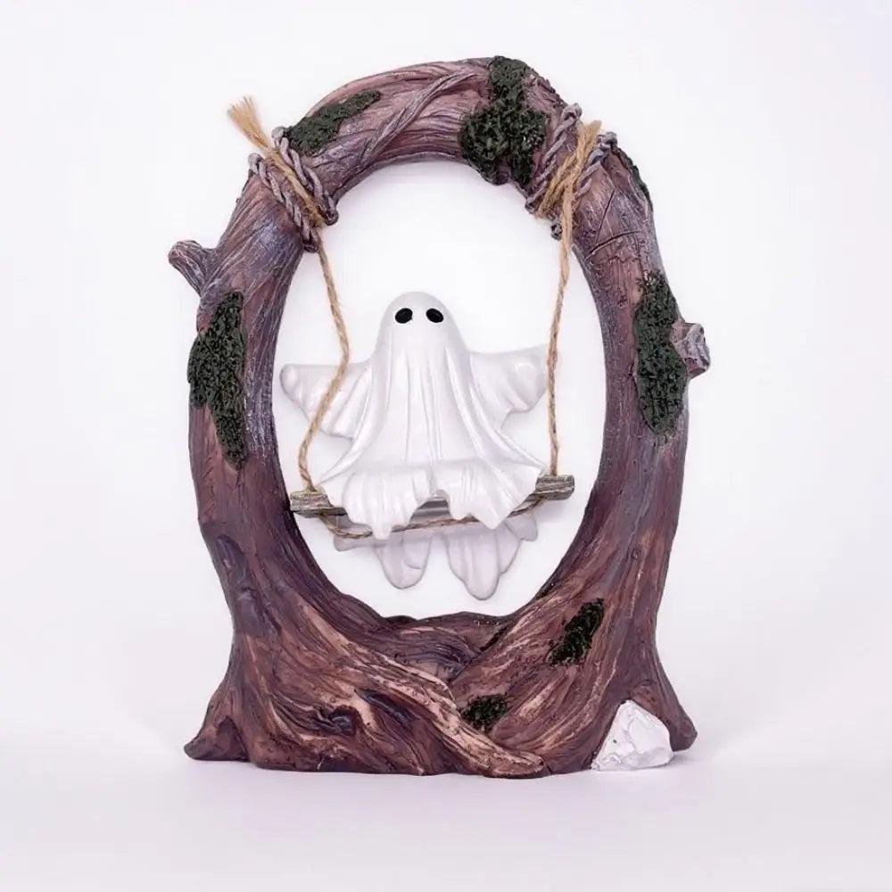 Halloween Themed Halloween Swing Ghost Ornament Handicraft Model Spooky Ghosts Decor Collectible Statue