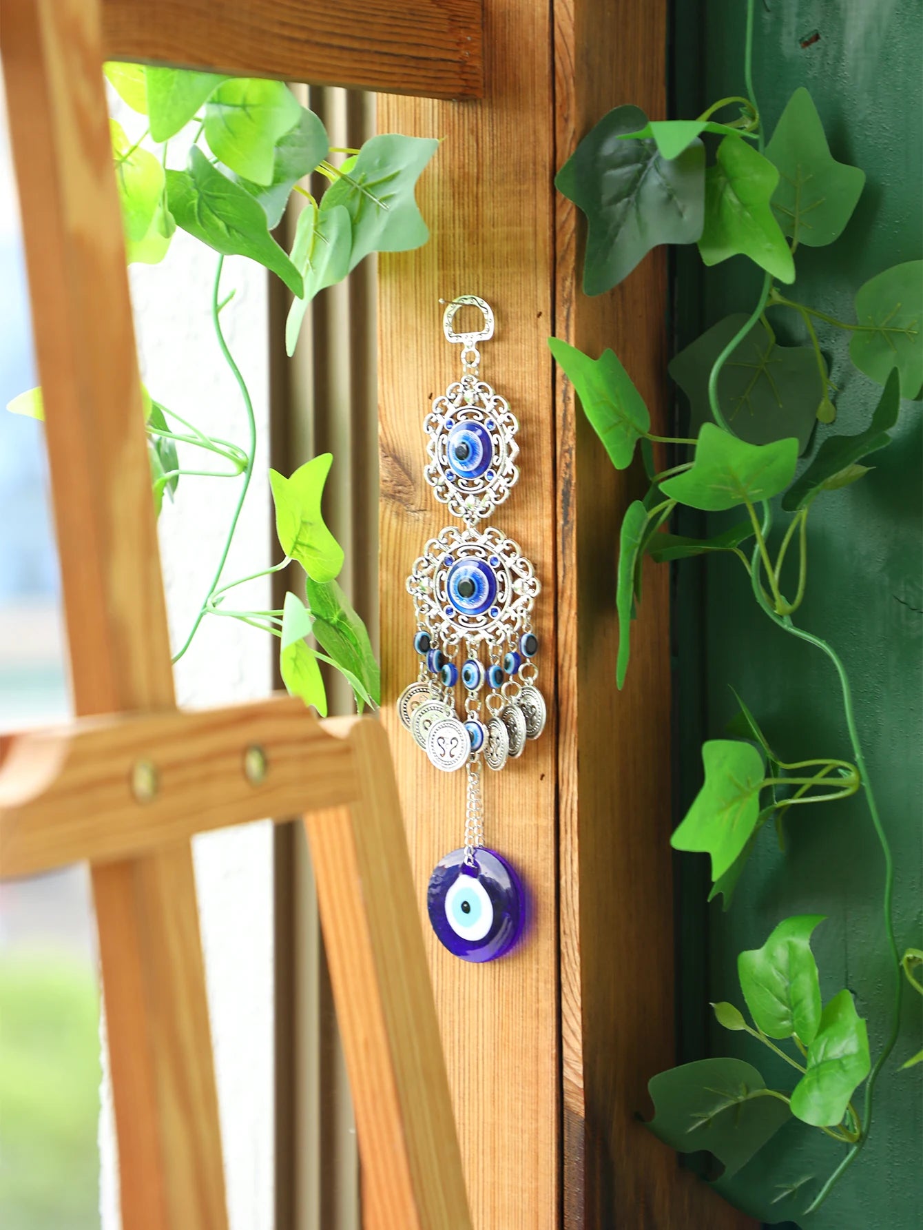 Evil Eye Hanging Wall Decor Gothic Spring Hanging Ornament Mental Wall Art Garden Decoration Outdoor Home Decoration Accessories