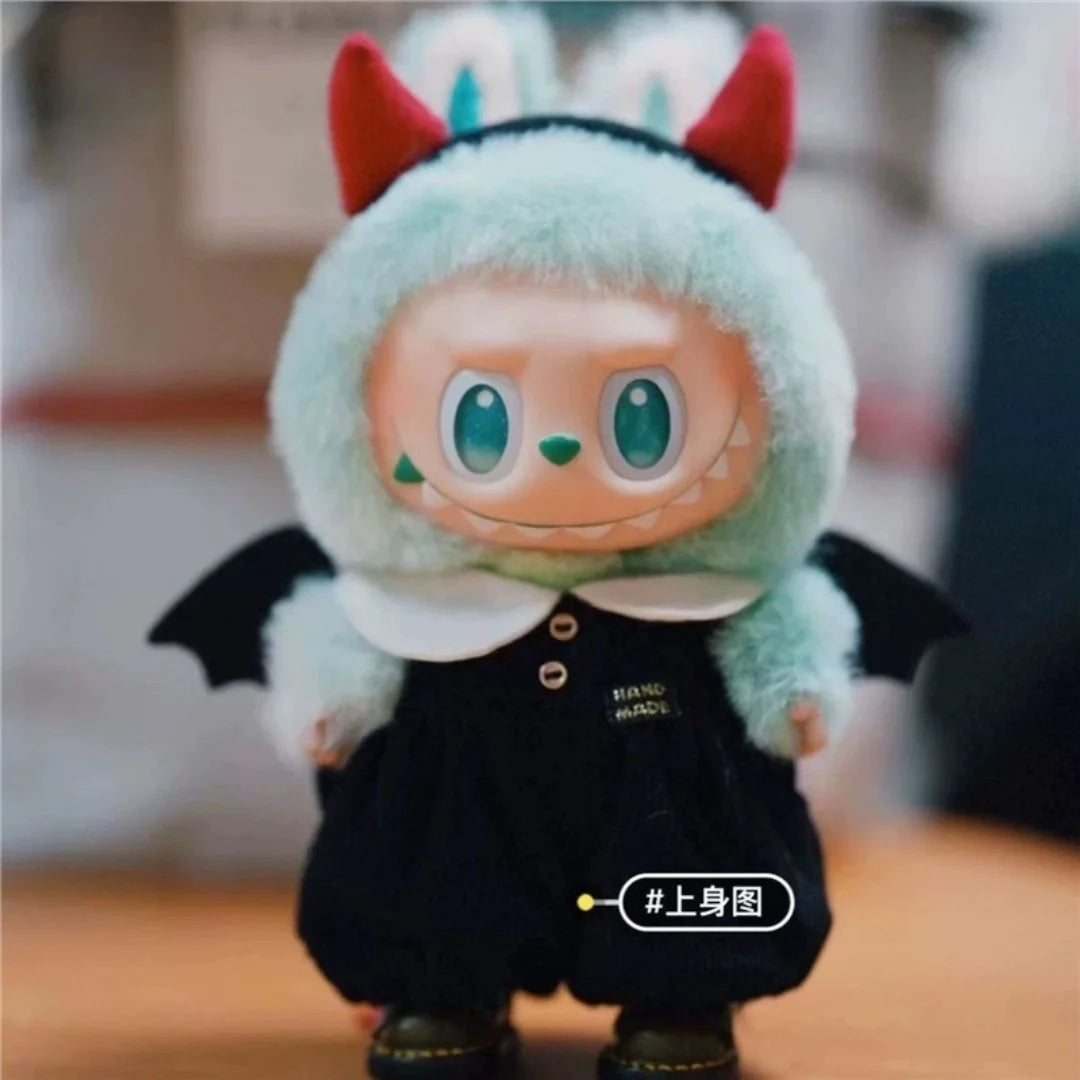 labubu halloween dress up role playing little devil three piece set (no dolls)