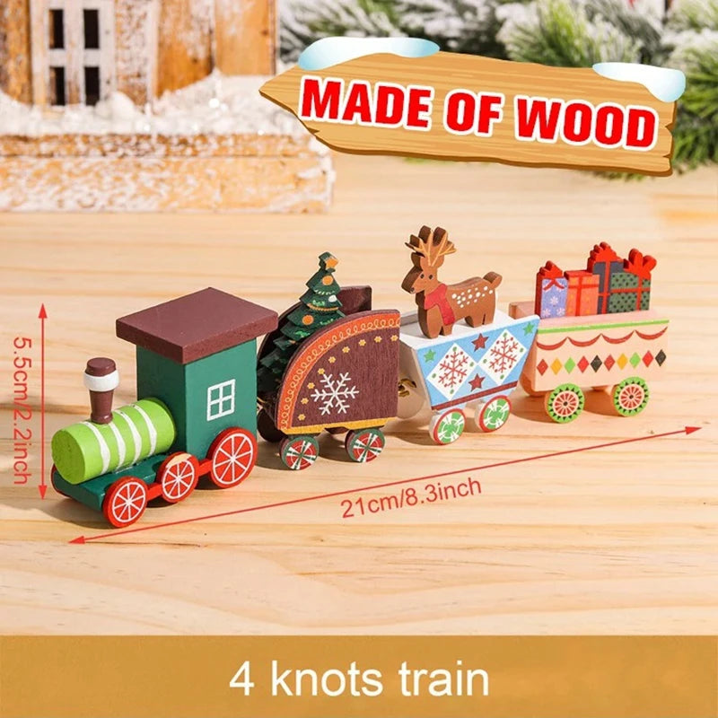 Christmas Train Merry Christmas Decorations For Home 2025 Cristmas Ornament Xmas Navidad Noel Gifts Happy New Year 2026 Gifts