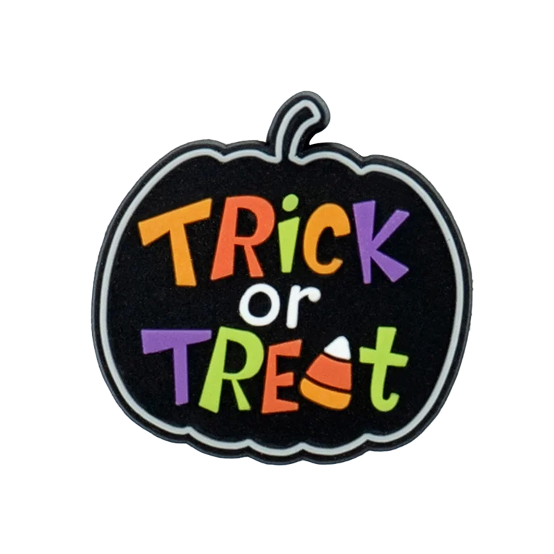 1pcs PVC Halloween Witches Shoe Charms for Women Men Girls Kids,Pumpkins Trick Or Treat Shoe Decorations Pins,Clog Buckles Gifts