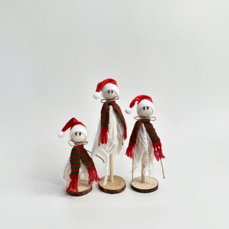 Christmas Wooden Fabric Home Decor Handmade Holiday Decoration for Festive Season