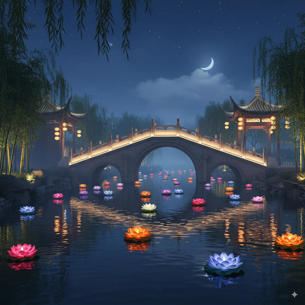 15/10CM Diwali Floating Induction Lotus Lamp Garden Led Pink Battery Powered Lights Outdoor Waterproof Landscape For Night Light