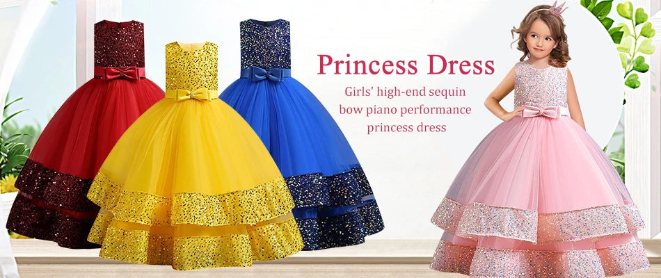 KLFLGD Black Lace Halloween Dress Up Girl's Birthday Party Performance Dress New Girl Role Playing Dress 4-12 Years Old